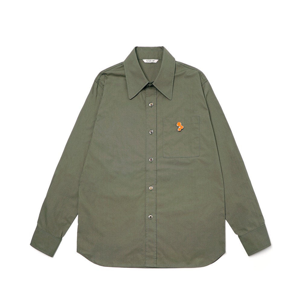DOUBLE BUTTONED SHIRTS - OLIVE